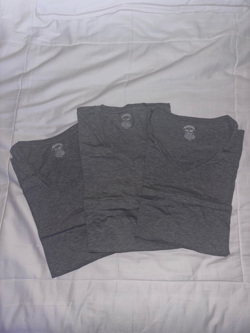 Brooks Brothers Gray Large V-neck Undershirt Tee